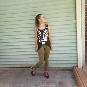 Tiger and Tribal Print Tank Top